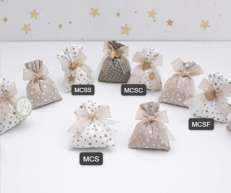 Mini Cotton Stars (minimo 50 pezzi solo il non confezionato)