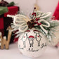 Sfera di Natale in Vetro Personalizzata Famiglia Basic Dipinta A MANO Prodotto Made in Italy