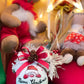 Sfera di Natale in Vetro Personalizzata Soggetto Babbo Natale Dipinta A MANO Prodotto Made in Italy