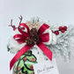 Sfera di Natale in Vetro Personalizzato Soggetto Alberello Dipinta A MANO Prodotto Made in Italy