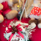 Sfera di Natale in Vetro Personalizzata Soggetto Alce Dipinta A MANO Made in Italy