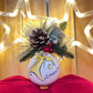Sfera di Natale in Vetro Personalizzata Soggetto Angelo Dipinta A MANO Prodotto Made in Italy