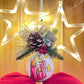 Sfera di Natale in Vetro Personalizzata Soggetto Candele Dipinta A MANO Prodotto Made in Italy