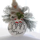 Sfera di Natale in Vetro Personalizzata Famiglia Basic Dipinta A MANO Prodotto Made in Italy
