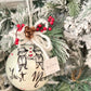 Sfera di Natale in Vetro Personalizzata Soggetto Fidanzati e Fidanzate Dipinta A MANO Prodotto Made in Italy