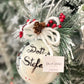 Sfera di Natale in Vetro Personalizzata Soggetto Dottoressa Dipinta A MANO Prodotto Made in Italy