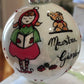 Sfera di Natale in Vetro Personalizzata Maestra di Asilo Dipinta A MANO Prodotto Made in Italy