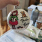 Sfera di Natale in Vetro Personalizzata Maestra di Asilo Dipinta A MANO Prodotto Made in Italy