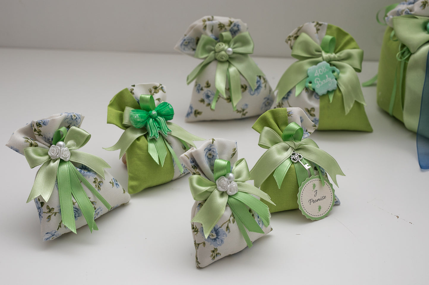 Light green and flowers