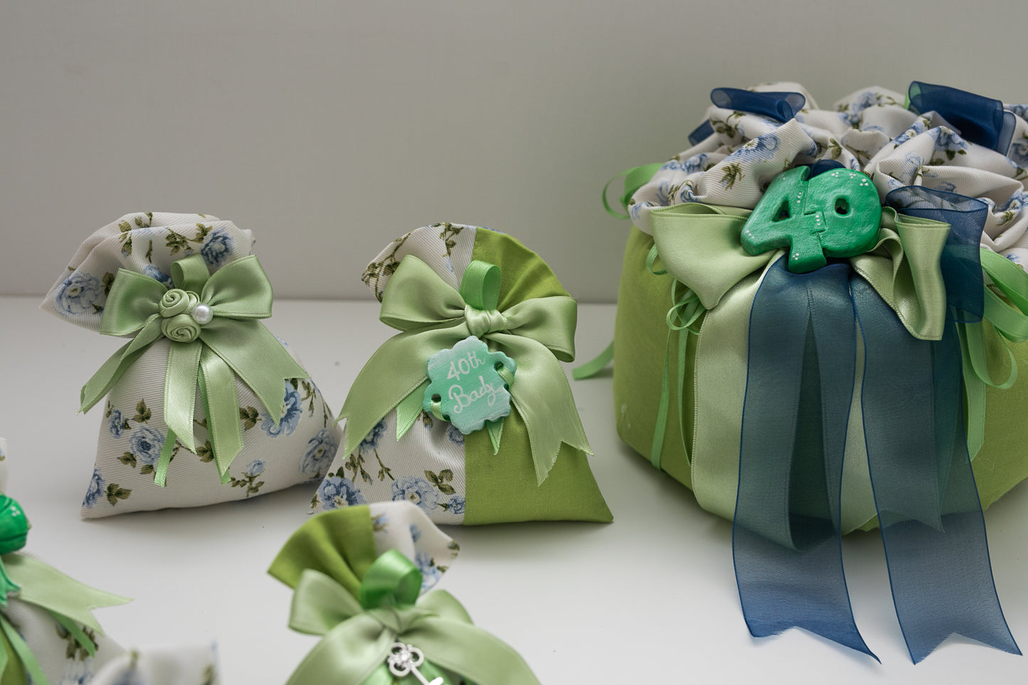 Light green and flowers